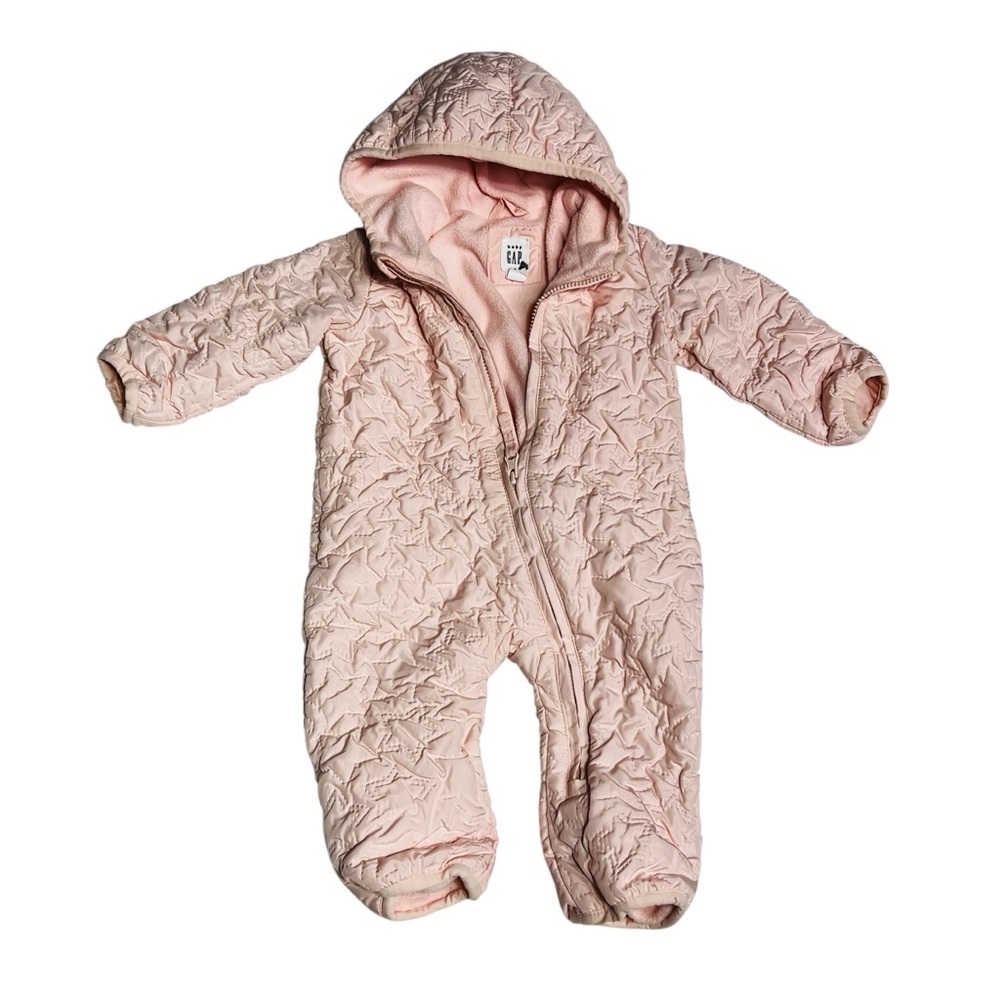 GAP Light Pink Quilted Kids Footie